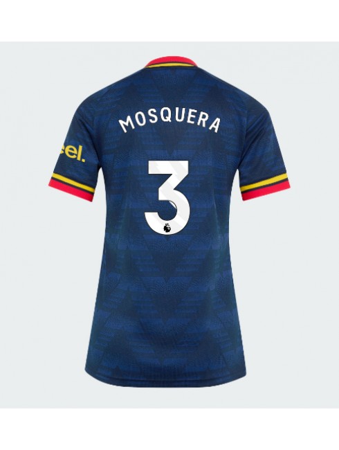 Arsenal Cristhian Mosquera #3 Auswärtstrikot für Frauen 2026-27 Kurzarm Arsenal Cristhian Mosquera #3 Auswärtstrikot für Frauen 2026-27 Kurzarm